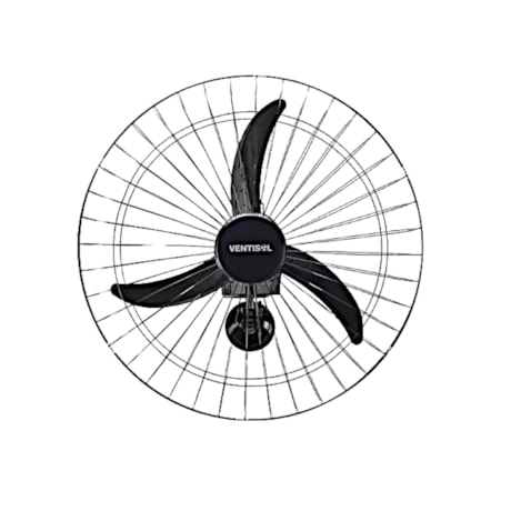 Kit com 2 Ventiladores Oscilantes 60cm de Parede 3 Pás 200W Bivolt Preto 543 VENTISOL-6d70db5f-dda3-4861-8ef0-124f8206bc5a