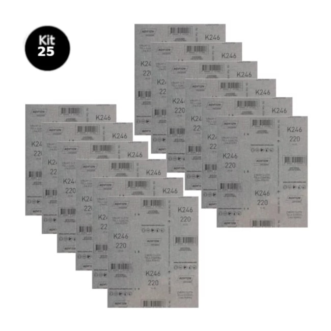 Kit com 25 Lixas para Ferro Grão 220 Folha 225X275mm K 246 NORTON
-57786712-3eb9-40e7-b709-461020f33840