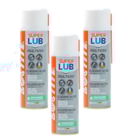 Kit com 3 Óleos Lubrificantes SUPER LUB MultiUso 300ml 8609 LOCTITE