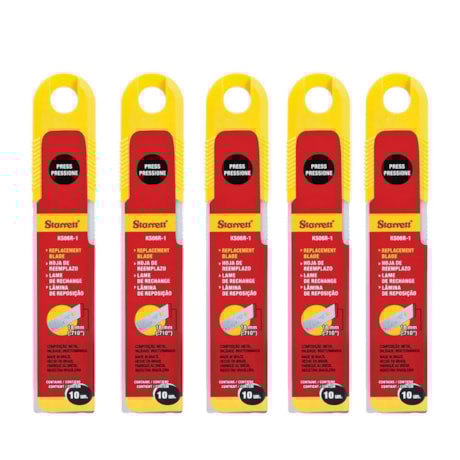 Kit com 5 Jogos de Lâminas para Estilete 18mm KS06R-1 STARRETT-9dbb9078-5bcb-4555-9ee9-579c1c21975a