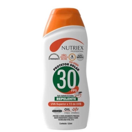 Kit com 5 Protetores Solar UV Fps 30 com Repelente 120ml 0060988 NUTRIEX