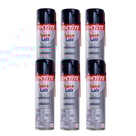 Kit com 6 Óleos Lubrificantes SUPER LUB MultiUso 300ml 8609 LOCTITE