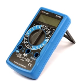 Kit com Multímetro Digital 600/600V AC/DC CAT I ET-1002 MINIPA e Teste de Voltagem Digital