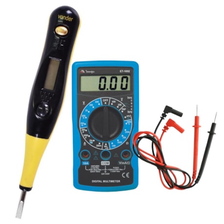 Kit com Multímetro Digital 600/600V AC/DC CAT I ET-1002 MINIPA e Teste de Voltagem Digital-948d177a-b8ab-495d-b79c-ee8d32d0077f
