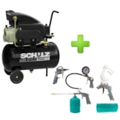 Kit Compressor de Ar 8.5 Pés 25 Litros 2HP CSI8.5/25 + Jogo de Pistolas de Pintura 5 Peças 5730455 SCHULZ Kit Compressor de Ar 8.5 Pés 25 Litros 2HP CSI8.5/25 + Jogo de Pistolas de Pintura 5 Peças 5730455 SCHULZ