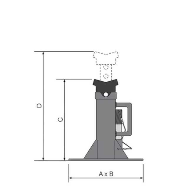 Kit de 1 Par Cavalete Mecânico 7 Toneladas + Macaco Hidráulico Garrafa 16 Toneladas BOVENAU-881f9419-7f42-4cc0-b07f-036d635c7ad5