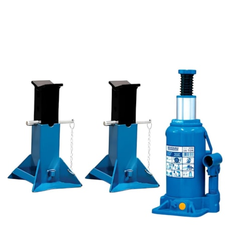 Kit de 1 Par Cavalete Mecânico 7 Toneladas + Macaco Hidráulico Garrafa 16 Toneladas BOVENAU-3d8527b5-8555-4cd7-8148-fe80123032e4