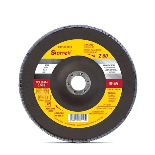 Kit de 10 Discos Flap 4.1/2