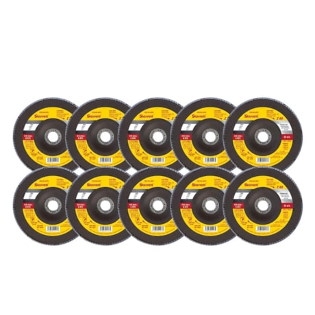 Kit de 10 Discos Flap 4.1/2