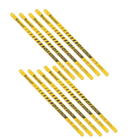 Kit de 10 Lâminas Serra Manual Aço Alto Carbono 12