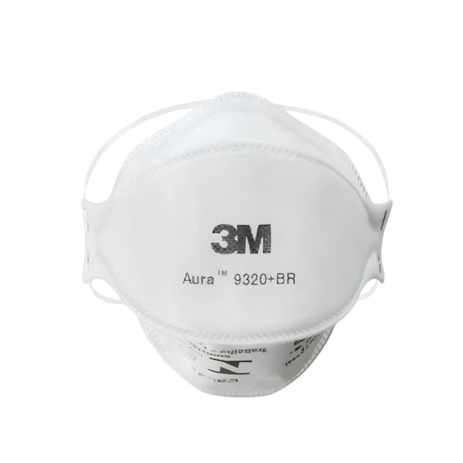Kit de 10 Máscaras Respiratórias Descartáveis PFF2 Aura 9320 3M-13e09b6b-3314-4cec-bdfd-439c6379e636
