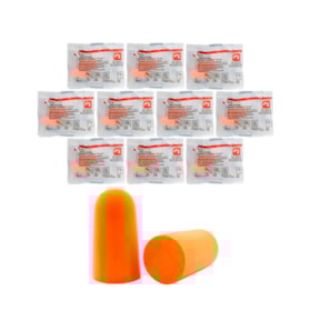 Kit de 10 Protetores Auricular de Espuma sem Cordão 16dB CA 5674 1100 3M
