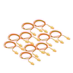 Kit de 10 Protetores Auricular de Silicone com Cordão de Poliéster 18dB CA 5745 POMP PLUS CP 3M