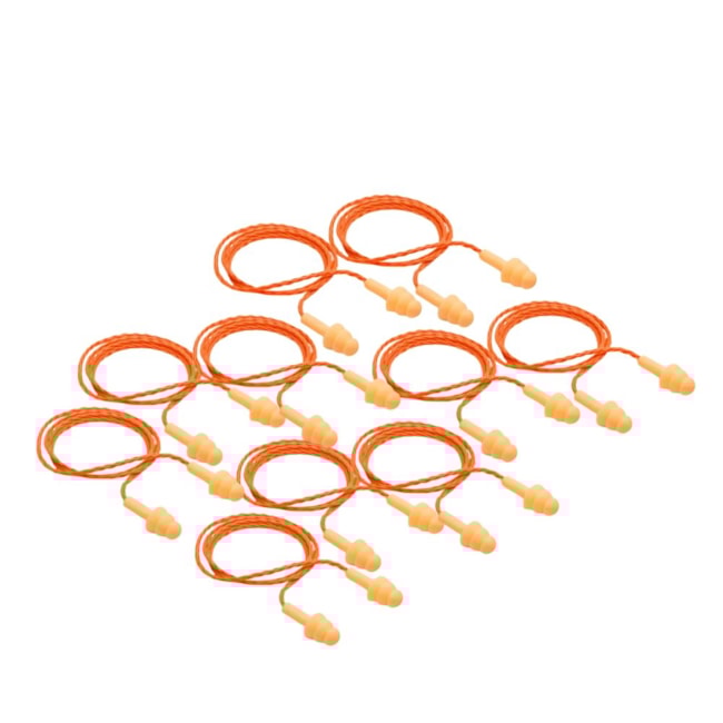 Kit de 10 Protetores Auricular de Silicone com Cordão de Poliéster 18dB CA 5745 POMP PLUS CP 3M-c36a99ca-f536-4905-982b-328d454c9bfa