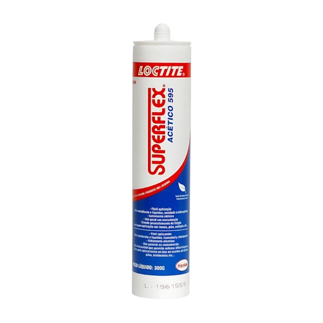 Kit de 10 Silicones Acético Vedante Loctite Transparente 300g SUPERFLEX 595-61290923-245e-4295-a3d5-6457a0f71992