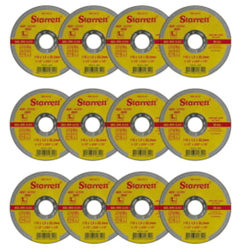 Kit de 12 Discos de Corte Inox 4.1/2