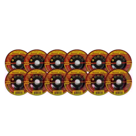 Kit de 12 Discos de Desbaste para Ferro 4.1/2