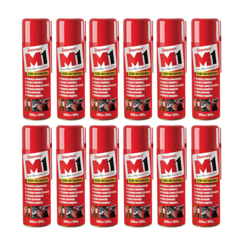 Kit de 12 Óleos Anticorrosivo Aerosol 300ml M1-215 STARRETT