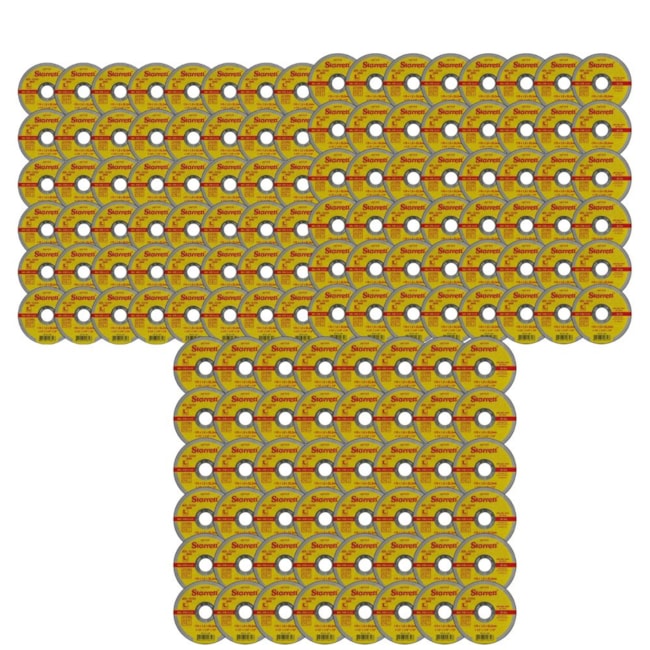 Kit de 144 Discos de Corte Inox 4.1/2