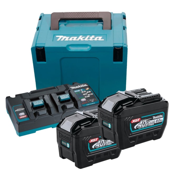 Kit de 2 Baterias 40V 8.0AH 1 Carregador Duplo 220V e Maleta 191Y96-3 MAKITA-2eb156b4-fcde-4dad-8474-7b04e3db9203