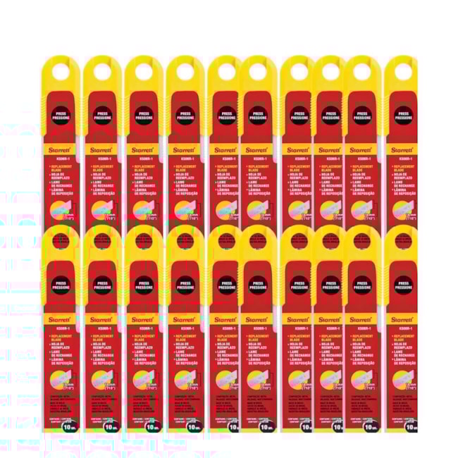 Kit de 20 Jogos de Lâminas para Estilete 18mm KS06R-1 STARRETT-e6e51e33-8460-45c0-b036-4d405ec1e865