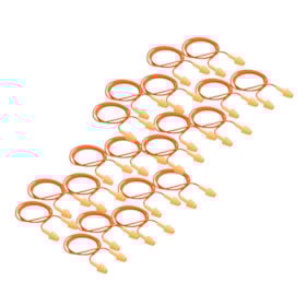 Kit de 20 Protetores Auricular de Silicone com Cordão de Poliéster 18dB CA 5745 POMP PLUS CP 3M