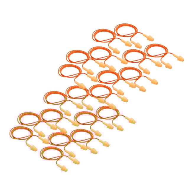 Kit de 20 Protetores Auricular de Silicone com Cordão de Poliéster 18dB CA 5745 POMP PLUS CP 3M-3eb0c152-95e9-4565-a49e-b5448d8bb278