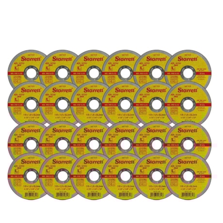 Kit de 24 Discos de Corte Inox 4.1/2