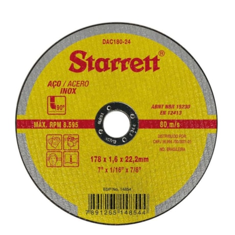 Kit de 24 Discos de Corte para Aço Inox 7