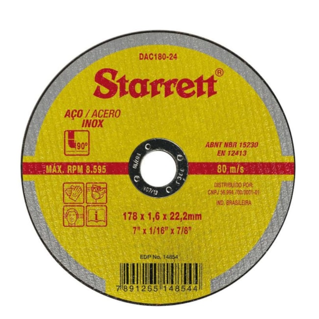 Kit de 24 Discos de Corte para Aço Inox 7