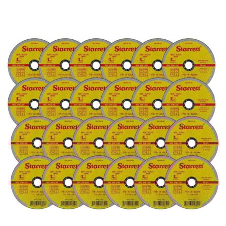 Kit de 24 Discos de Corte para Aço Inox 7