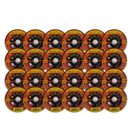Kit de 24 Discos de Desbaste para Ferro 4.1/2