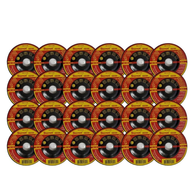Kit de 24 Discos de Desbaste para Ferro 4.1/2