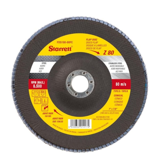 Kit de 24 Discos Flap 4.1/2