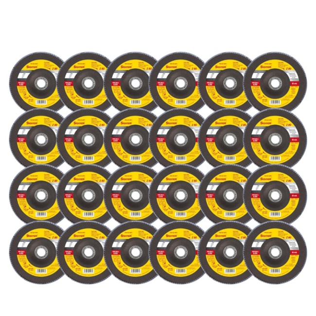 Kit de 24 Discos Flap 4.1/2