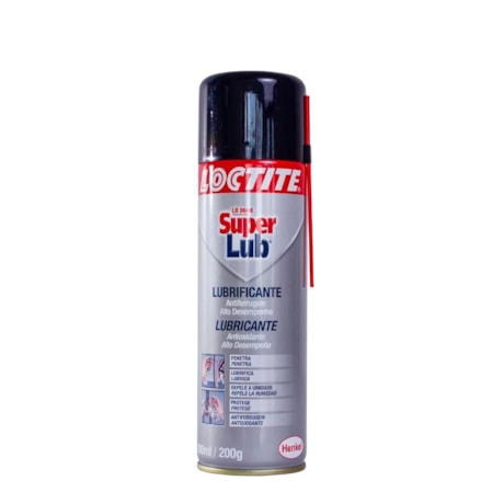 Kit de 3 Óleos Anticorrosivo 300ml SUPER LUB LB 8609 MULTIUSO LOCTITE + Máscara Respiratória PFF-1