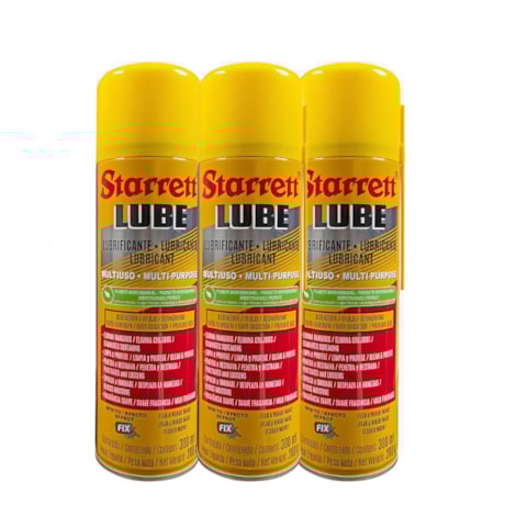 Kit de 3 Óleos Lubrificante Desengripante Multiuso 300ml LUB-300 STARRETT-6234b0d9-8b94-46b1-be1b-625b6223aa0a