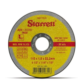 Kit de 36 Discos de Corte Inox 4.1/2