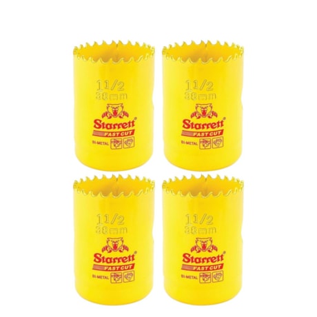 Kit de 4 Serras Copo Bimetal 38mm Constante SH0112/FCH0112-G STARRETT-78c98797-dac9-481d-bff5-bd19d2d20f04