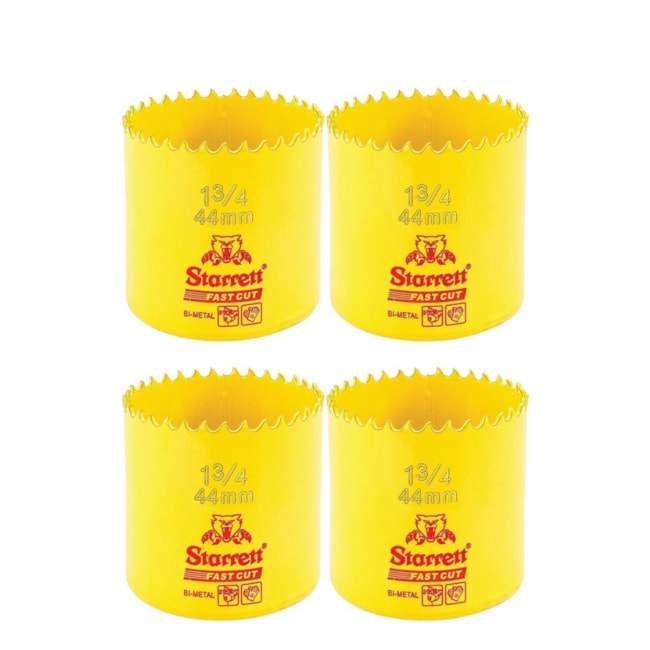 Kit de 4 Serras Copo Bimetal 44mm Constante SH0134/FCH0134-G STARRETT-4c5fb013-960a-4d6f-afcc-392e958cdc76