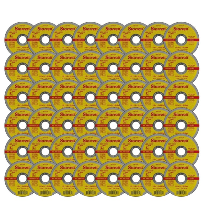 Kit de 48 Discos de Corte Inox 4.1/2