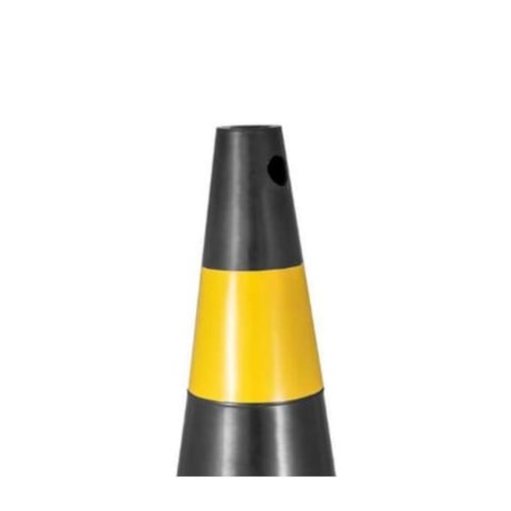 Kit de 5 Cones de Sinalização 75 cm Preto e Amarelo em Polietileno VONDER-db88020a-4eb9-4c65-bcda-9ec8e523341e