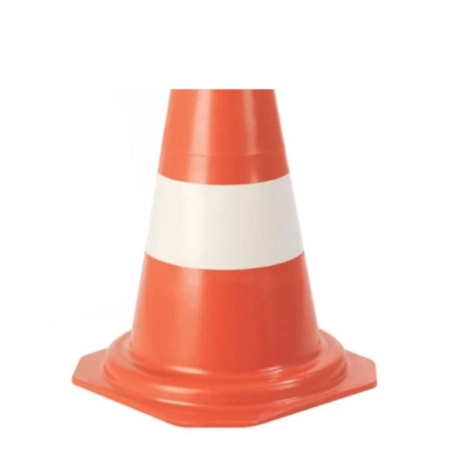 Kit de 5 Cones de Sinalização 75cm Laranja e Branco PLASTCOR-e4adb12d-a9fb-413c-b7a3-7d350d002f4e