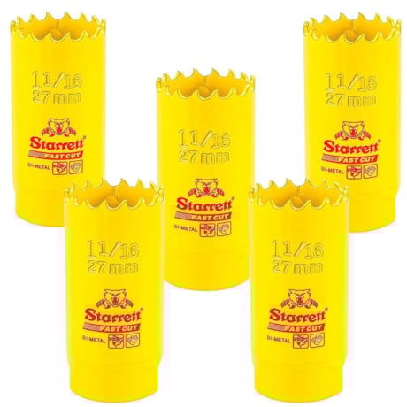 Kit de 5 Serras Copo Bimetal 27mm Constante SH0116/FCH0116-G STARRETT-b0e11bbe-6b2b-4482-bd52-a6803da63fb1