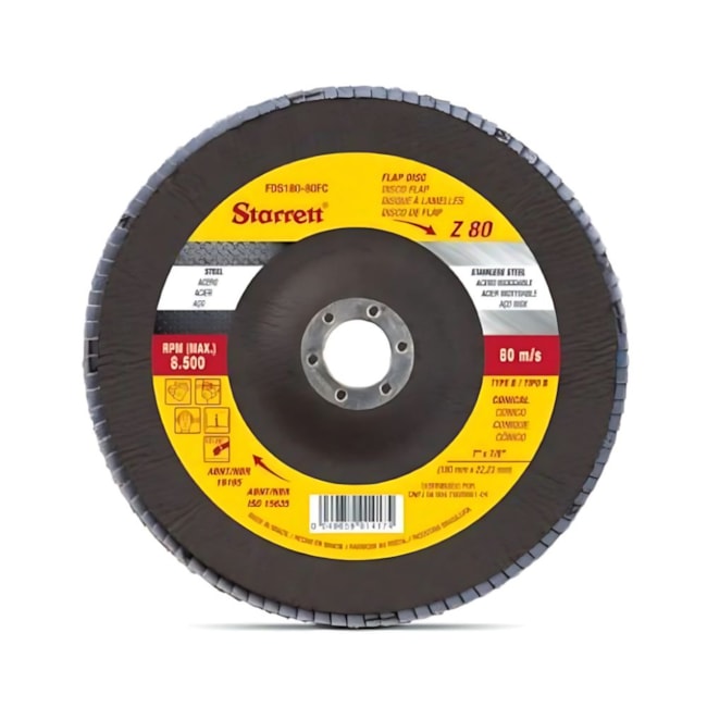 Kit de 50 Discos Flap 4.1/2