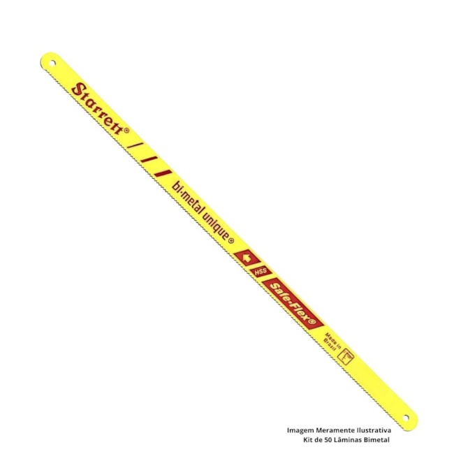 Kit de 50 Lâminas Bimetal para Serra Manual 12