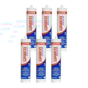 Kit de 6 Silicones Acético Vedante Loctite Transparente 300g SUPERFLEX 595