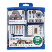 Kit de Acessórios de Uso Geral para Micro Retífica 160 Peças 26150710AK DREMEL