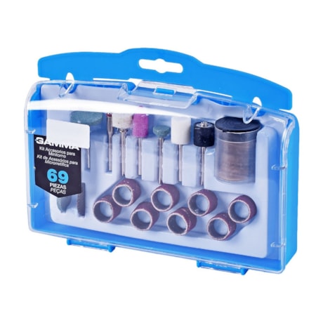 Kit de Acessórios para Micro Retífica 69 Peças G19504AC GAMMA-714f37db-f3f8-4aed-b285-c256d72701af