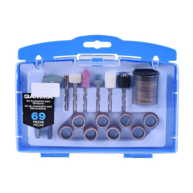 Kit de Acessórios para Micro Retífica 69 Peças G19504AC GAMMA-9619c4b7-8baf-47b4-8386-896e66815c8f